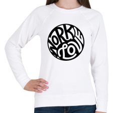 PRINTFASHION Munka és szerelem - Női pulóver - Fehér női pulóver, kardigán