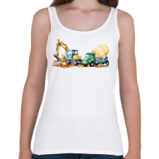 PRINTFASHION Munkagépek - Női atléta - Fehér női trikó