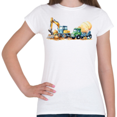 PRINTFASHION Munkagépek - Női póló - Fehér