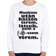 PRINTFASHION munkám után.b - Gyerek pulóver - Fehér gyerek pulóver, kardigán