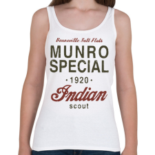 PRINTFASHION Munro special - Női atléta - Fehér női trikó