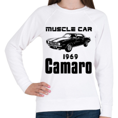 PRINTFASHION muscle car 1969 camaro - Női pulóver - Fehér