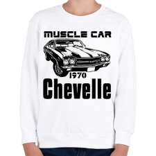 PRINTFASHION muscle car 1970 chevelle - Gyerek pulóver - Fehér gyerek pulóver, kardigán