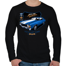 PRINTFASHION muscle car - Férfi hosszú ujjú póló - Fekete férfi póló