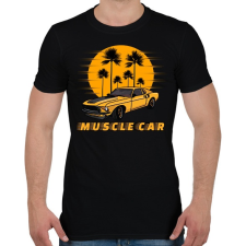PRINTFASHION muscle car - Férfi póló - Fekete férfi póló