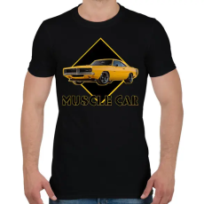 PRINTFASHION Muscle car - Férfi póló - Fekete