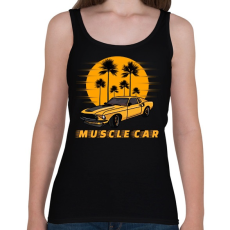 PRINTFASHION muscle car - Női atléta - Fekete
