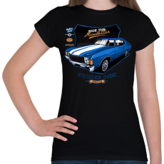 PRINTFASHION muscle car - Női póló - Fekete