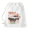 PRINTFASHION Muscle Car - Sportzsák, Tornazsák - Fehér