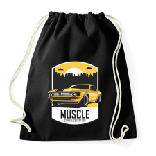 PRINTFASHION Muscle car - Sportzsák, Tornazsák - Fekete tornazsák