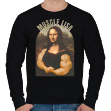 PRINTFASHION muscle lisa - Férfi pulóver - Fekete férfi pulóver, kardigán
