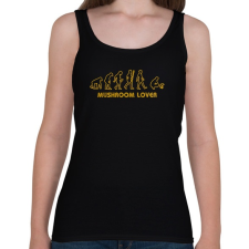 PRINTFASHION Mushroom lover (sárga felirat) - Női atléta - Fekete atléta, trikó