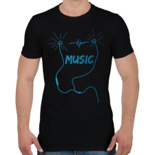 PRINTFASHION music - Férfi póló - Fekete férfi póló