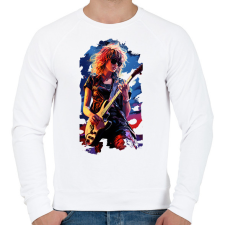 PRINTFASHION Music - Férfi pulóver - Fehér férfi pulóver, kardigán