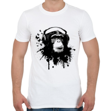 PRINTFASHION Music in love - Férfi póló - Fehér férfi póló