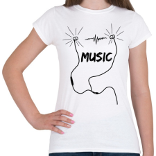 PRINTFASHION music - Női póló - Fehér női póló
