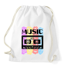 PRINTFASHION MUSIC - Sportzsák, Tornazsák - Fehér tornazsák