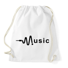 PRINTFASHION music - Sportzsák, Tornazsák - Fehér tornazsák