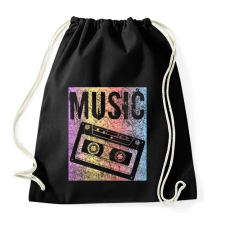 PRINTFASHION music - Sportzsák, Tornazsák - Fekete tornazsák