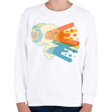 PRINTFASHION Musiclover - Gyerek pulóver - Fehér gyerek pulóver, kardigán