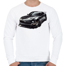 PRINTFASHION Mustang  - Férfi pulóver - Fehér férfi pulóver, kardigán
