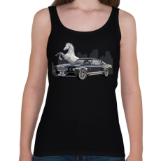 PRINTFASHION Mustang GT500 - Női atléta - Fekete