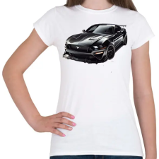 PRINTFASHION Mustang  - Női póló - Fehér női póló