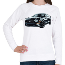 PRINTFASHION Mustang  - Női pulóver - Fehér női pulóver, kardigán