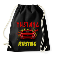 PRINTFASHION MUSTANG RACING 2 - Sportzsák, Tornazsák - Fekete tornazsák