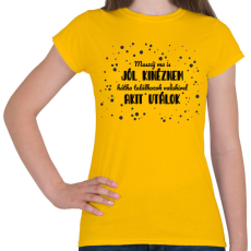 PRINTFASHION Muszáj ma is jól kinéznem - Női póló - Sárga