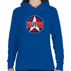 PRINTFASHION MUTER - Női kapucnis pulóver - Királykék