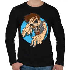 PRINTFASHION Művész fej - Férfi hosszú ujjú póló - Fekete