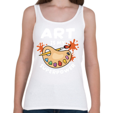 PRINTFASHION Művészet a szupererőm - Női atléta - Fehér női trikó