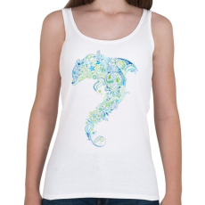 PRINTFASHION Művészi delfin - Női atléta - Fehér