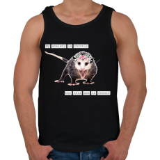 PRINTFASHION My anxiety is chronic... - Férfi atléta - Fekete