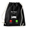 PRINTFASHION My bed - Sportzsák, Tornazsák - Fekete