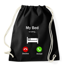 PRINTFASHION My bed - Sportzsák, Tornazsák - Fekete tornazsák