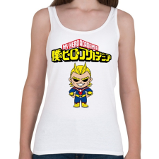 PRINTFASHION My hero academia All Might - Női atléta - Fehér női trikó