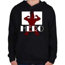 PRINTFASHION My Hero Academia - Gyerek kapucnis pulóver - Fekete gyerek pulóver, kardigán