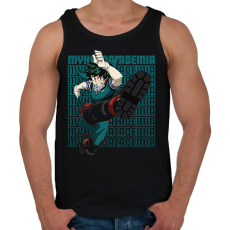 PRINTFASHION My Hero Academia Izuku Midoriya - Férfi atléta - Fekete