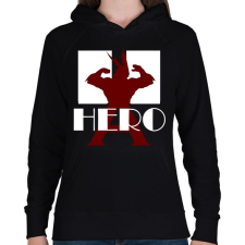 PRINTFASHION My Hero Academia - Női kapucnis pulóver - Fekete női pulóver, kardigán