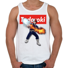 PRINTFASHION my hero academy todoroki - Férfi atléta - Fehér atléta, trikó