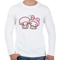 PRINTFASHION My Melody Sanrio - Férfi hosszú ujjú póló - Fehér