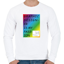 PRINTFASHION My passion - Férfi pulóver - Fehér férfi pulóver, kardigán