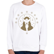 PRINTFASHION Mystic Girl - Gyerek pulóver - Fehér gyerek pulóver, kardigán