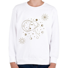PRINTFASHION Mystic girl in space - Gyerek pulóver - Fehér gyerek pulóver, kardigán