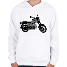 PRINTFASHION mz2 - Gyerek kapucnis pulóver - Fehér