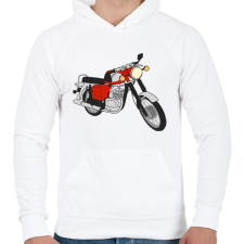 PRINTFASHION Mz - Férfi kapucnis pulóver - Fehér férfi pulóver, kardigán