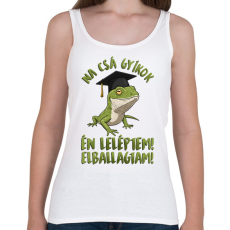 PRINTFASHION Na csá gyíkok én leléptem! - Női atléta - Fehér