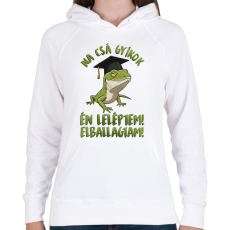 PRINTFASHION Na csá gyíkok én leléptem! - Női kapucnis pulóver - Fehér